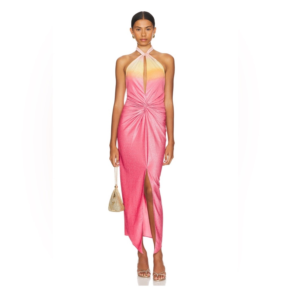 Baobab Collection Pink and Yellow Maxi Dress